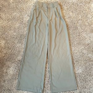 Abercrombie Soft Green Wide Leg Pant